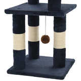 Albero per Gatti con Tiragraffi in Sisal 65 cm Blu