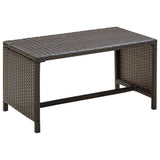 Set Divani da Giardino 4 pz con Cuscini in Polyrattan Marrone