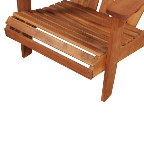 Sedia da Giardino Adirondack in Legno Massello di Acacia