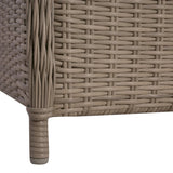 Sedie da Esterno con Cuscini 2 pz in Polyrattan Marrone