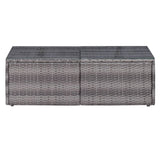 Set Divani da Giardino 6 pz con Cuscini in Polyrattan Grigio