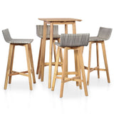 Set da Pranzo da Giardino 5 pz in Legno Massello di Acacia