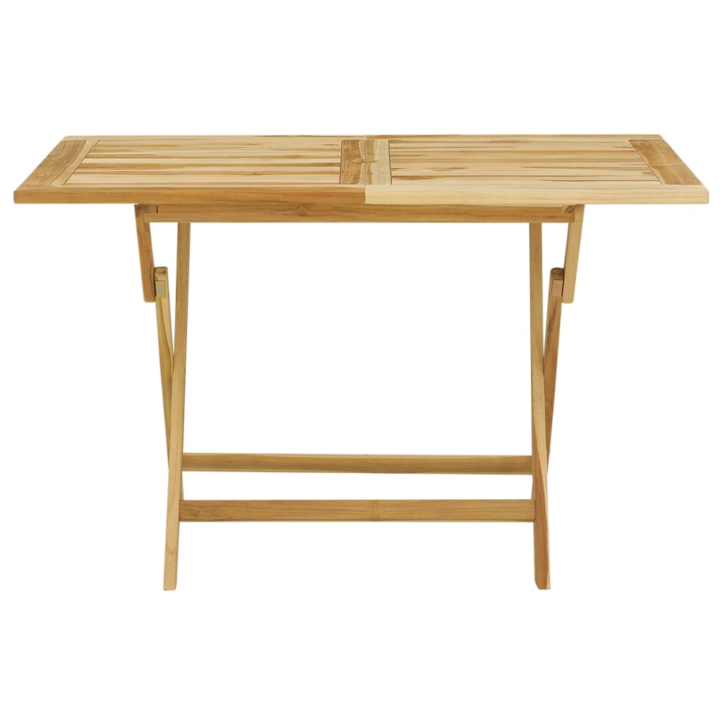 Set da Pranzo per Esterni 5 pz in Legno Massello di Teak