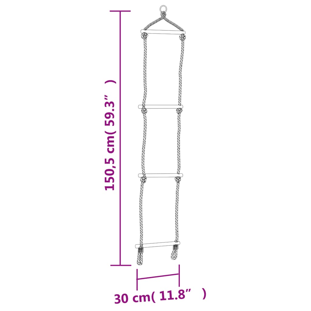 Seggiolino per Altalena con Scala Corda Blu 37x15 cm PE