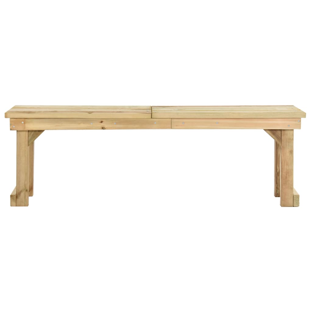 Panchina da Giardino 140 cm in Legno di Pino Impregnato