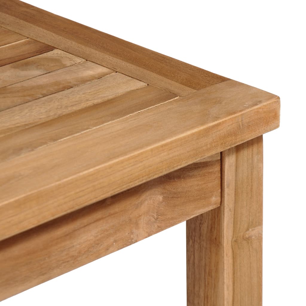 Set da Pranzo per Esterni 5 pz Legno Massello di Teak