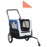 Pet Trailer and Stroller 2in1 Gray and Blue