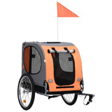 Orange and Gray Dog Bike Trailer