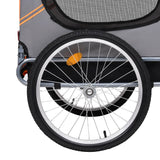 Orange and Gray Dog Bike Trailer