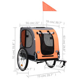 Orange and Gray Dog Bike Trailer