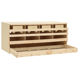 Casetta Cova per Galline 4 Scomparti 106x40x45 cm Legno di Pino