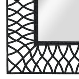 Specchio da Parete per Giardino ad Arco 50x80 cm Nero