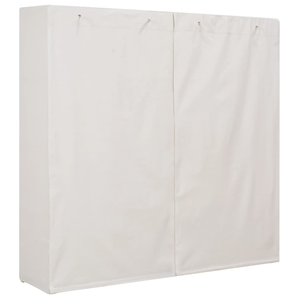 Armadio Bianco 173x40x170 cm in Tessuto