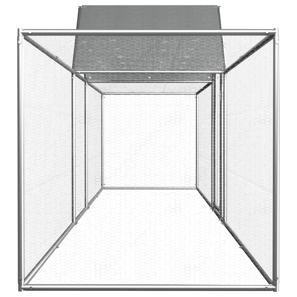 Pollaio 5x1x1,5 m in Acciaio Zincato