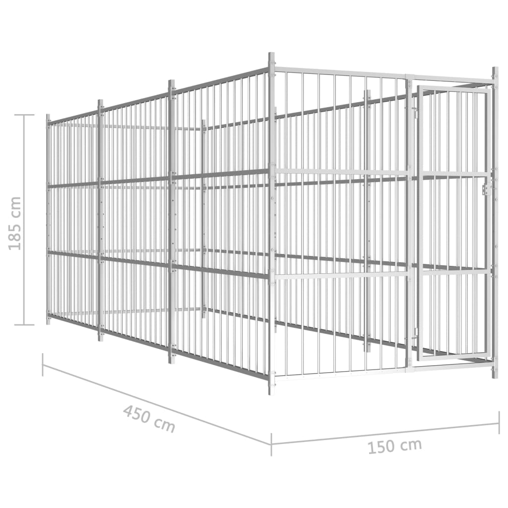 Canile da Esterno 450x150x185 cm