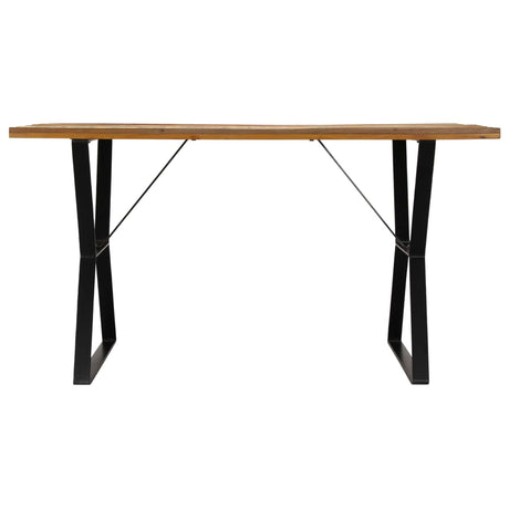 Tavolo da Pranzo 140x80x76 cm in Legno Massello di Recupero