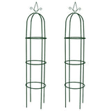 Set Torri ad Arco 2 pz per Piante Rampicanti da Giardino