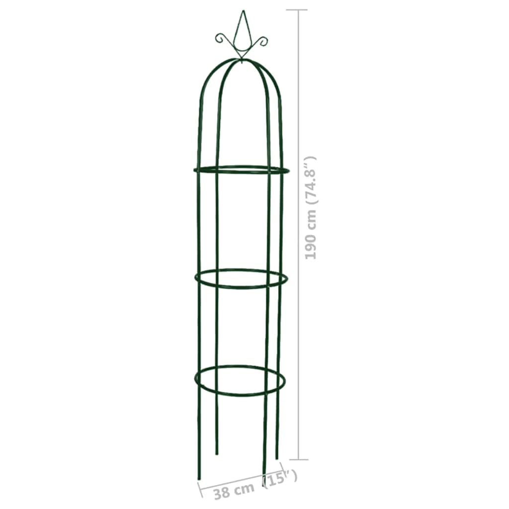 Set Torri ad Arco 2 pz per Piante Rampicanti da Giardino