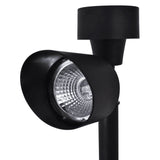 Outdoor Faretti Solari con LED Nero 12 pz