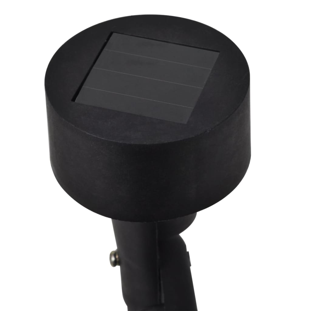 Outdoor Faretti Solari con LED Nero 12 pz