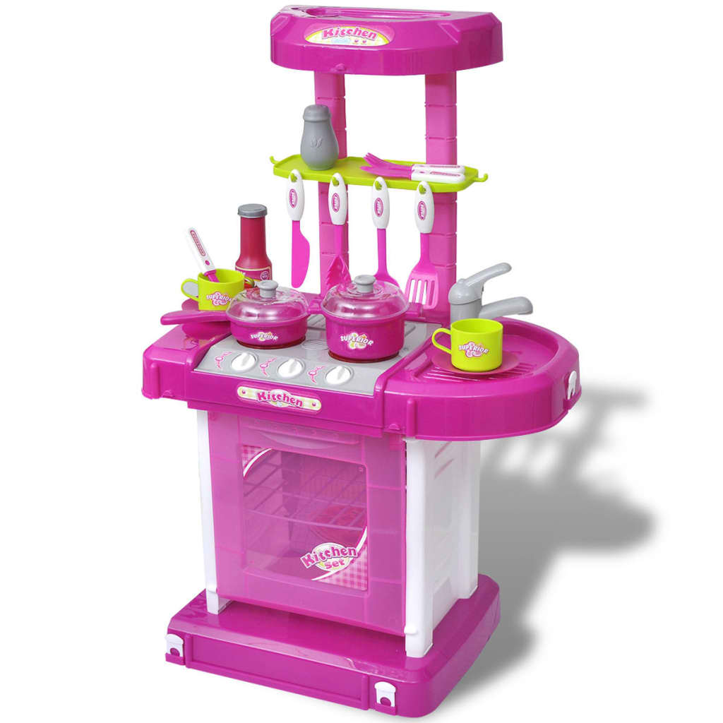 Cucina Giocattolo per Bambini con Effetti Luce/Suoni Rosa