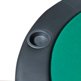 Superficie Tavolo Poker per 10 Giocatori Pieghevole Verde