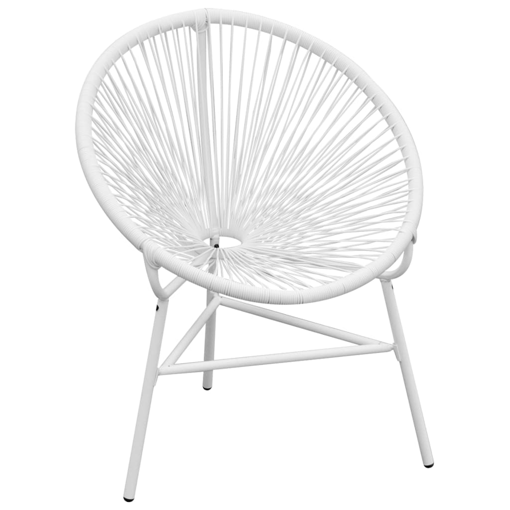 Sedia da Giardino Acapulco in Polyrattan Bianco