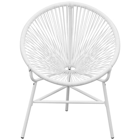 Sedia da Giardino Acapulco in Polyrattan Bianco