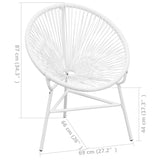 Sedia da Giardino Acapulco in Polyrattan Bianco