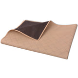 Tovaglia da Picnic Beige e Marrone 100x150 cm