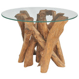 Tavolino da Salotto in Legname Massello di Teak 60 cm