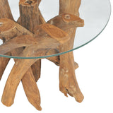 Tavolino da Salotto in Legname Massello di Teak 60 cm