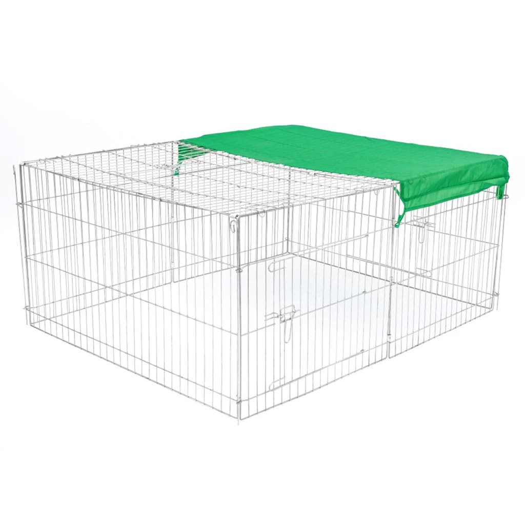 @Pet Outdoor Animal Enclosure Castle 144x112x60 cm in Metal