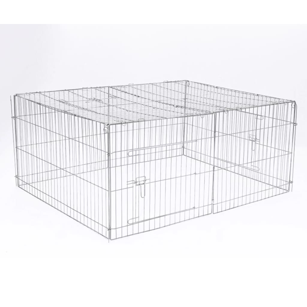 @Pet Outdoor Animal Enclosure Castle 144x112x60 cm in Metal