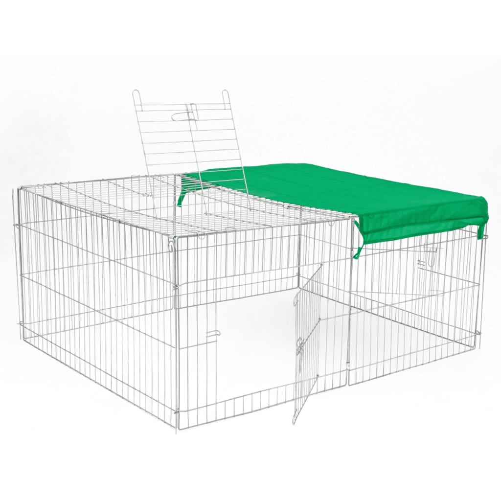 @Pet Outdoor Animal Enclosure Castle 144x112x60 cm in Metal