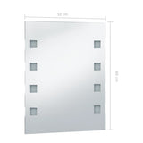 Specchio da Parete a LED per Bagno 50x60 cm