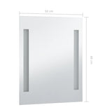 Specchio da Parete a LED per Bagno 50x60 cm