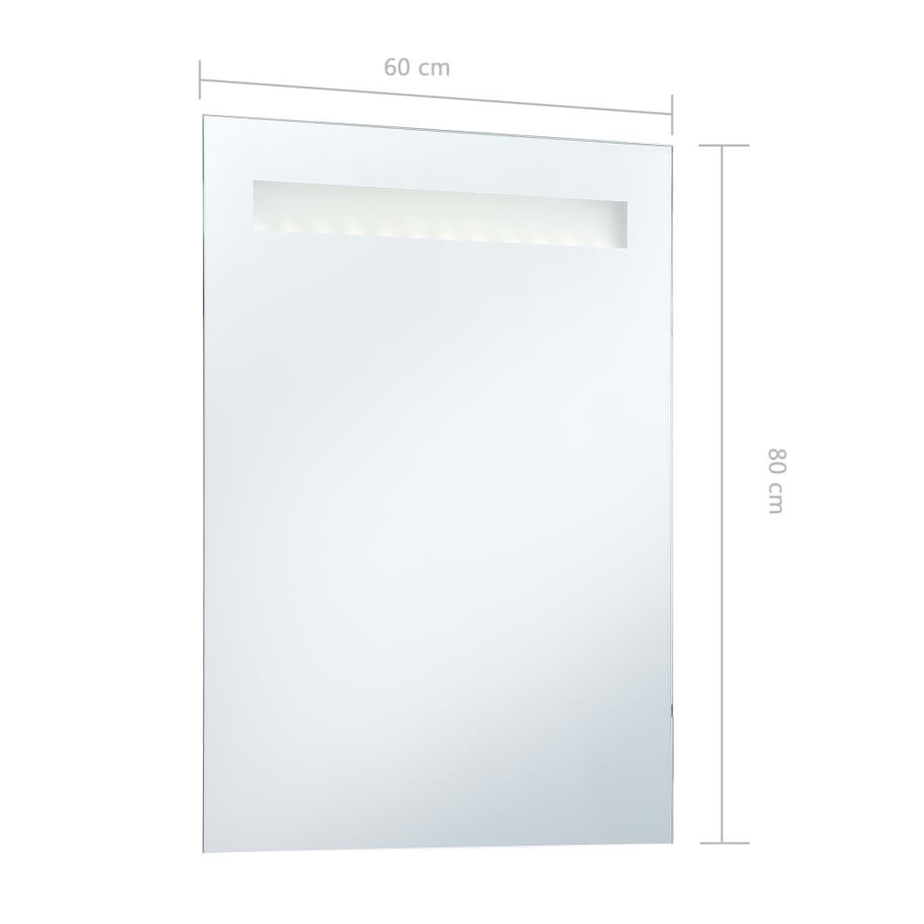 Specchio da Parete a LED per Bagno 60x80 cm