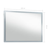 Specchio da Parete a LED per Bagno 100x60 cm