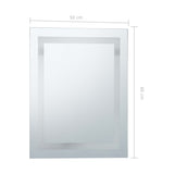 Specchio LED da Bagno con Sensore Tattile 50x60 cm