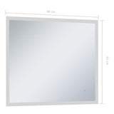 Specchio LED da Bagno con Sensore Tattile 60x50 cm