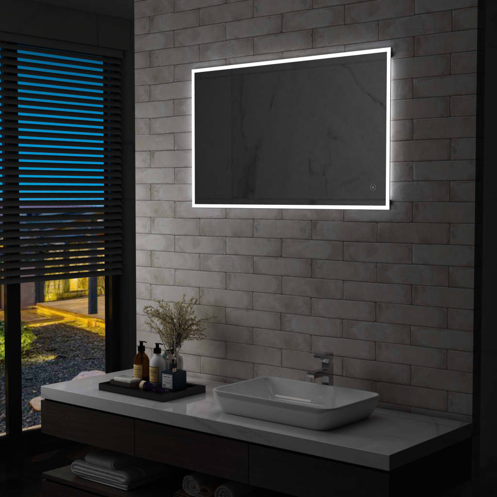 Specchio LED da Bagno con Sensore Tattile 100x60 cm