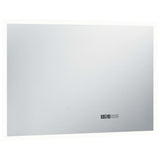 Specchio LED Bagno con Sensore Tattile Schermo Orario 100x60cm