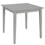 Tavolo da Pranzo Estensibile Grigio (80-120)x80x74 cm in MDF