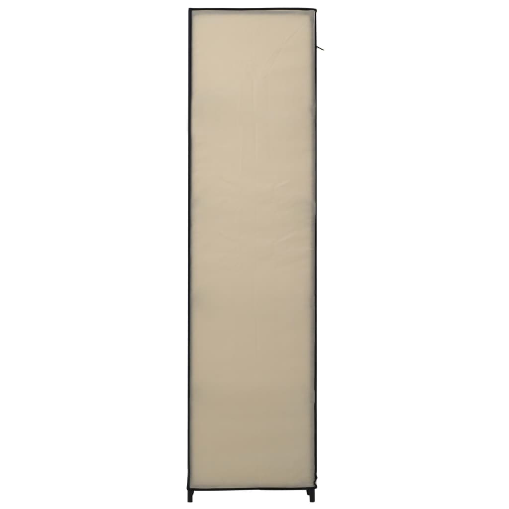 Armadi Pieghevoli 2 pz Crema 110x45x175 cm in Tessuto