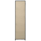 Armadi Pieghevoli 2 pz Crema 110x45x175 cm in Tessuto