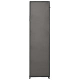 Armadio con Scomparti e Aste Grigio 150x45x176 cm in Tessuto