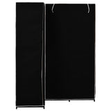 Armadio Angolare Nero 130x87x169 cm