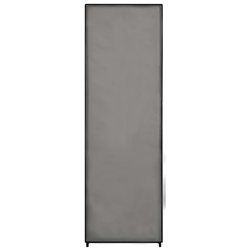 Armadio Grigio 87x49x159 cm in Tessuto