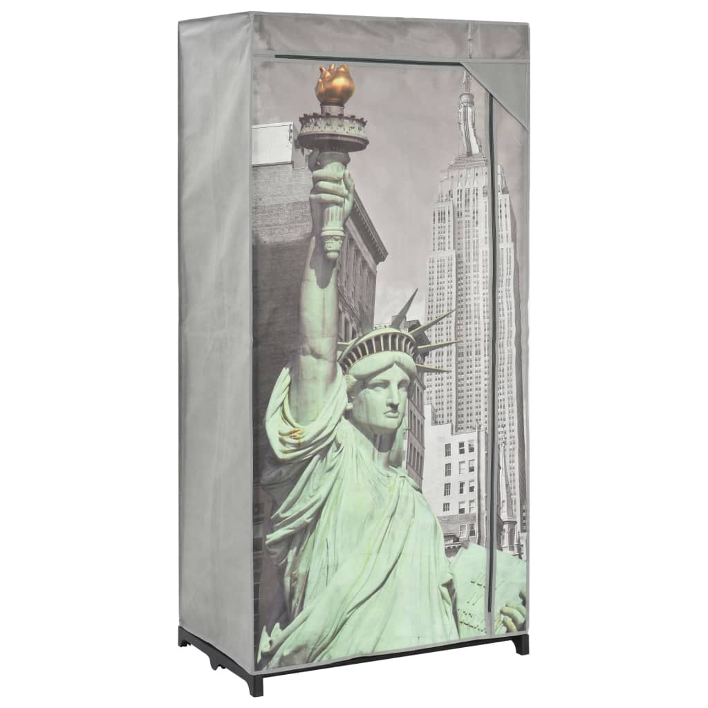 Armadio New York 75x45x160 cm in Tessuto